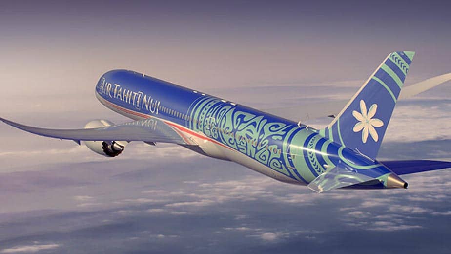 How to get to Tahiti, image shows Tahiti nui aircraft