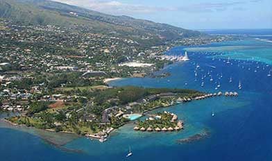 Papeete aerial view