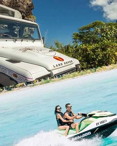 Bora Bora Jet Ski rental & 4WD Tour Including Lunch at Bloody Mary’s
