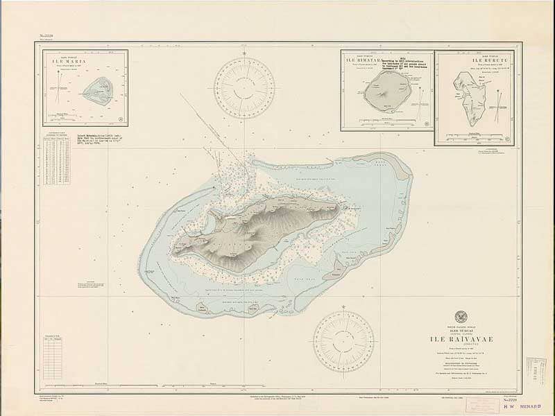 Old map of Rurutu
