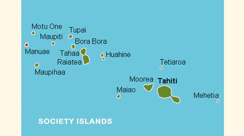 Map Society Islands